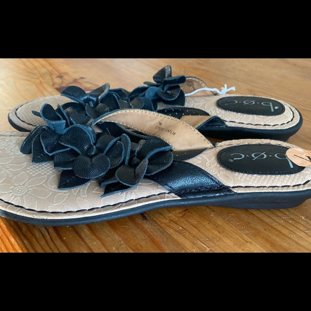 Woman flip flops